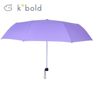 【德國kobold酷波德】抗UV-Lotus素格紋-防潑水遮陽傘-三折傘-紫