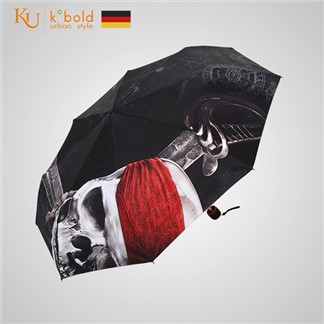 【德國kobold】迪士尼官方授權-8K晴雨兩用傘-神鬼奇航系列-骷髏頭