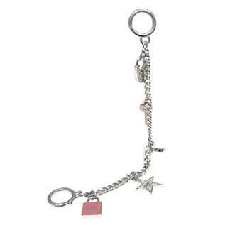 MICHAEL KORS KEY CHARMS愛心鑰匙鎖頭金屬墜飾包包吊飾-粉
