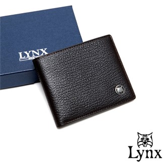 Lynx - 自信熟男真皮系列5卡1照短夾-共2色