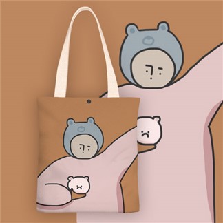【Sayaka紗彌佳】日系創意手繪插畫風格系列肩背帆布包 -放肆你的小情緒
