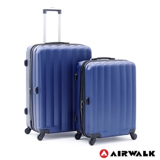 AIRWALK -海岸線系列BoBo經濟款ABS硬殼拉鍊24+28吋兩件組行李箱