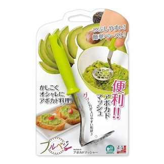 【買就送】日本Shimomura輕小型蔬果搗泥器-買就送攜帶型2合1水果刀
