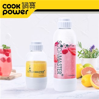 【CookPower鍋寶】萬用氣泡水機+CO2鋼瓶3入組(加贈雙層玻璃杯) EO