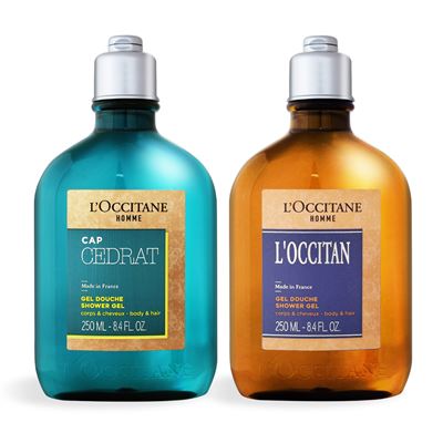 L'OCCITANE 歐舒丹 男士雙效沐浴膠[冒險250ml+風格250ml]-航版