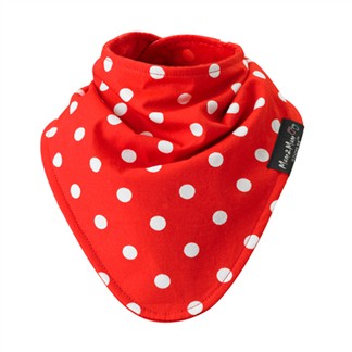 【Mum 2 Mum】雙面時尚造型口水巾圍兜-點點紅