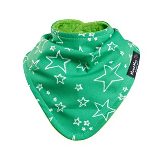 【Mum 2 Mum】雙面時尚造型口水巾圍兜-閃亮星萊姆綠