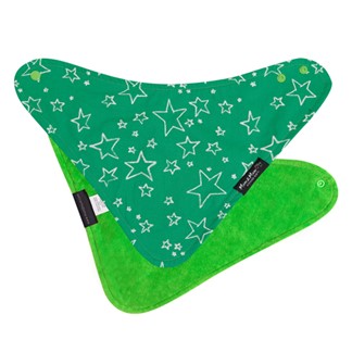 【Mum 2 Mum】雙面時尚造型口水巾圍兜-閃亮星萊姆綠