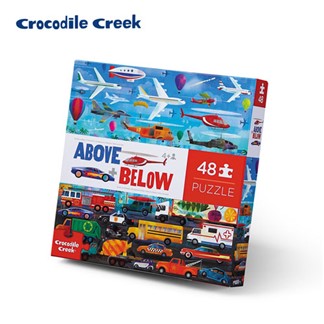 【美國Crocodile Creek】探索主題拼圖48片-探索交通