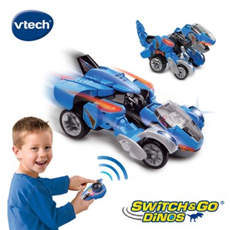 【Vtech】遙控聲光變形恐龍車-霸王龍-達西
