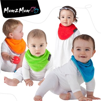 【Mum 2 Mum】機能型神奇三角口水巾圍兜-3入組(女寶寶)