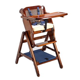 【孩子國】高度可調原木兒童餐椅 折疊餐椅 成長餐椅(台灣製)