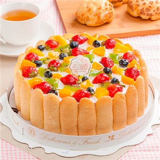 樂活e棧-母親節造型蛋糕-繽紛嘉年華蛋糕6吋1顆(母親節 蛋糕 手作 水果)