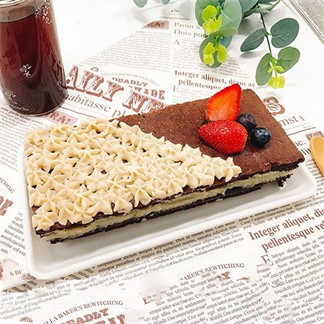樂活e棧-母親節蛋糕-水果長條巧克力蛋糕-6吋1顆(限卡 低澱粉 手作蛋糕)
