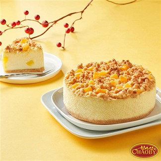 【超比食品】甜點夢工廠-芒果酥菠蘿乳酪蛋糕6吋