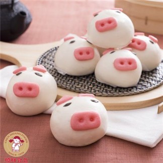 *【禎祥食品】小豬甜包-芋頭餡 (10粒)