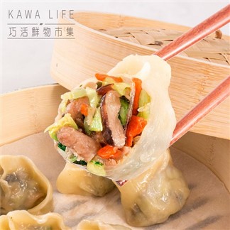 *【KAWA巧活】香菇黑木耳素食手工水餃(25g，20粒)