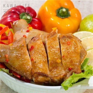 *【KAWA巧活】紅椒檸檬雞腿排(480g，2支)