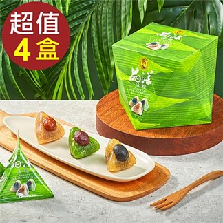 【超比食品】甜點夢工廠-晶漾冰粽6入禮盒x4盒