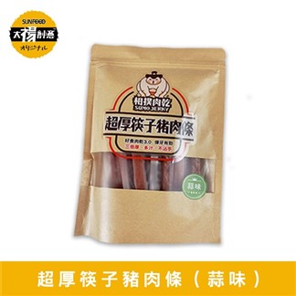 *【太禓食品】相撲肉乾超厚筷子豬肉條(蒜味)240g-包