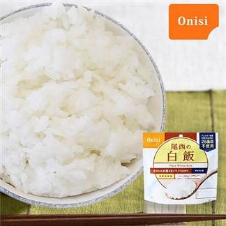 日本尾西Onisi 即食沖泡白飯100g(任選)
