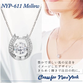 【日本Crossfor New York】【Mellow 柔和】純銀懸浮閃動項鍊