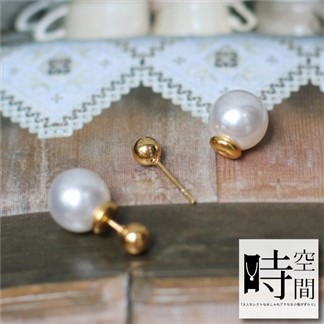 『時空間』法式優雅珍珠造型耳環 -單一款式