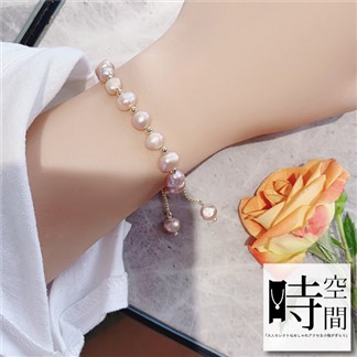 『時空間』高雅之美珍珠串珠造型手鍊 -單一款式