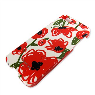 COACH POPPY 紅花塗鴉iPhone5手機保護殼