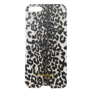 COACH 豹紋圖案iPhone5手機保護殼(黑白)