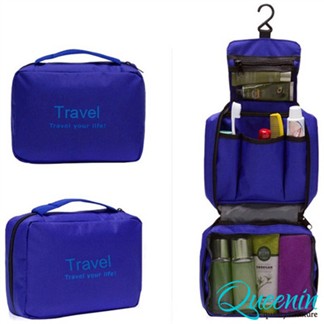 DF Queenin旅行 - 韓版出遊旅行專用盥洗包化妝包-共4色