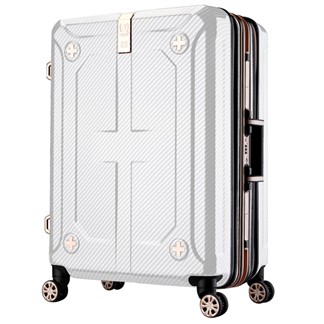 日本LEGEND WALKER 6707-69-28吋 可擴充行李箱 碳纖白