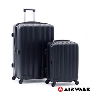AIRWALK海岸線系列BoBo經濟款ABS硬殼拉鍊20+28吋兩件組行李箱