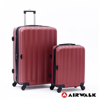 AIRWALK海岸線系列BoBo經濟款ABS硬殼拉鍊20+28吋兩件組行李箱