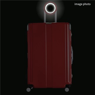 日本LEGEND WALKER 6720-28吋 發光圓環把手行李箱 美洲紅