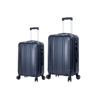 DF travel - 探索城市旅者不凡格調輕量18+24吋2件組行李箱-共6色