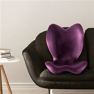 【送夏季清爽涼被】Style Elegant 美姿調整椅高背款 紫色