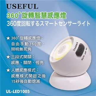 USEFUL 360度旋轉智慧感應燈 UL-LED1005