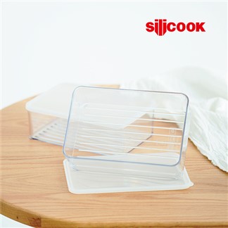 【silicook】冰箱收納盒 1200ml 二件組(高版)