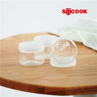 【silicook】圓型直筒收納盒 230ml 三件組
