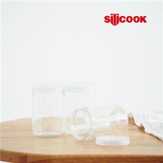 【silicook】圓型直筒收納盒 500ml 三件組