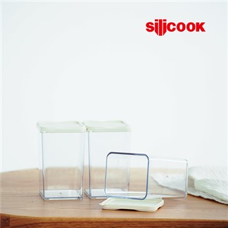 【silicook】直立加高冰箱收納盒 880ml 三件組