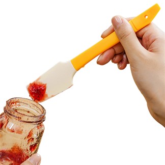日本LEC不鏽鋼菜瓜布吸盤架+食物矽膠刮刀-特惠組