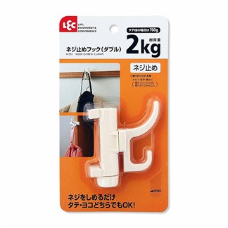 日本LEC扣鎖式橫板兩用掛勾+5色鐵藝磁鐵夾-特惠組