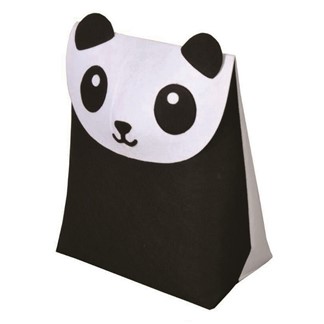 日本KOMPIS 北歐風可愛動物玩具收納箱-熊貓