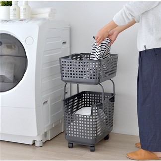 日本Like-it 北歐風可堆疊組合式收納洗衣籃(整組)