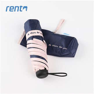 【rento】防曬彩膠素色迷你傘(琉璃紺)