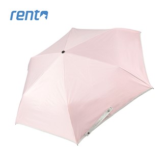 【rento】防曬彩膠素色安全自動傘(撫子)