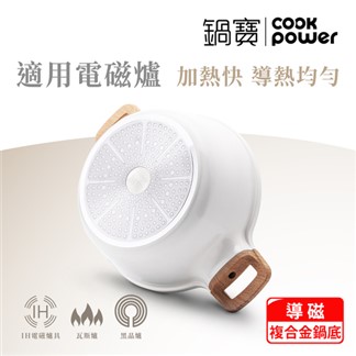 【CookPower 鍋寶】 Lumi系列七層不沾鑄造炒鍋30CM(含蓋)