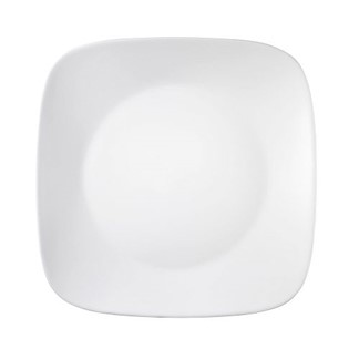 【美國康寧 CORELLE】純白方型10吋晚餐盤